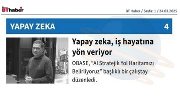 Yapay Zeka iş hayatına yön veriyor.