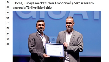 Obase, Türkiye merkezli Veri Ambarı ve İş Zekası Yazılımı alanında Türkiye lideri oldu